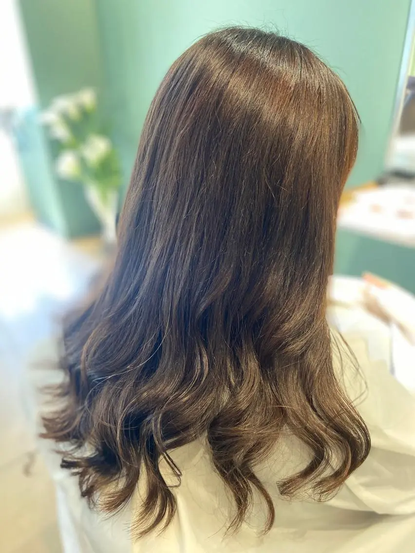 ミディアム カラー ブラウンカラー 当日OK◎艶カラー /木下ゆりえ🌸のヘアスタイル