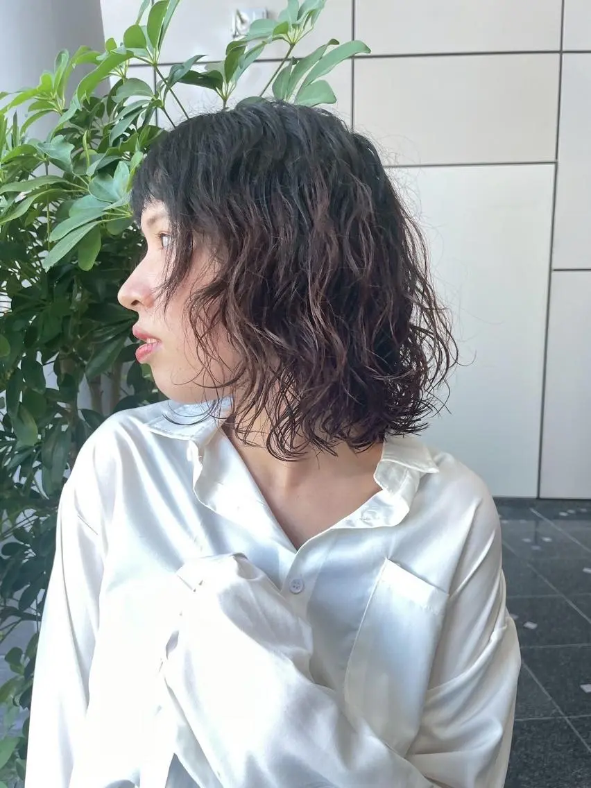 ミディアム パーマ カットモデル・パーマ 🌀リリアのヘアスタイル