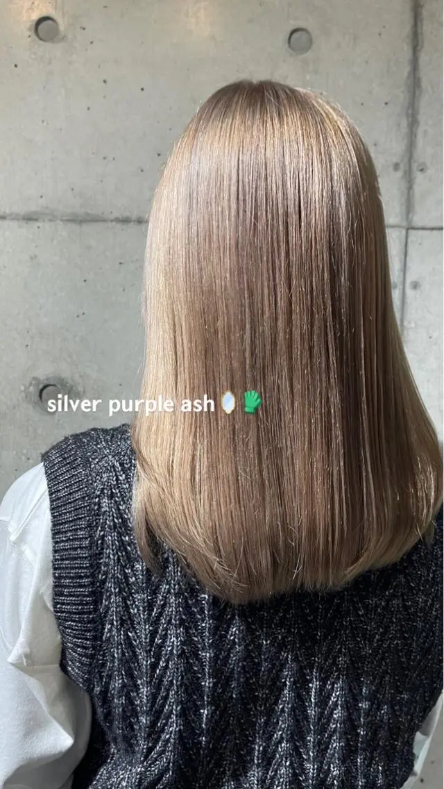 カラー アッシュ 透明感カラー 表参道ソルエテラ🎀 𝐒𝐇𝐔𝐑𝐈のヘアスタイル