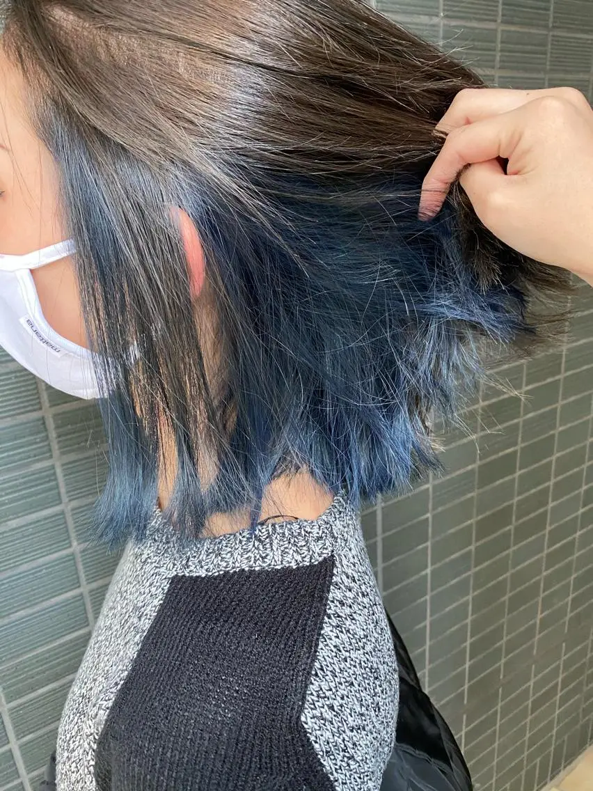 ショート カラー インナーカラー 中尾 綺のヘアスタイル