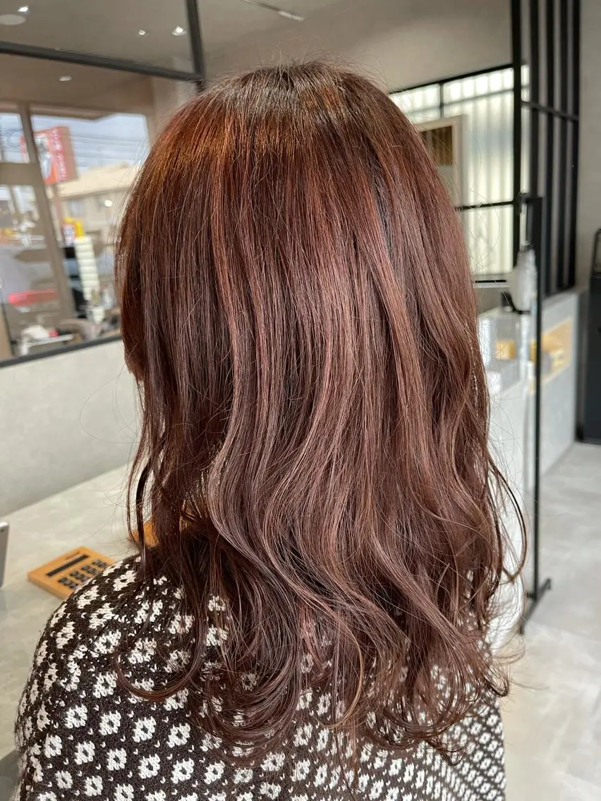セミロング カラー カット ヘアカラー トリートメント 一ノ瀬 暁のヘアスタイル