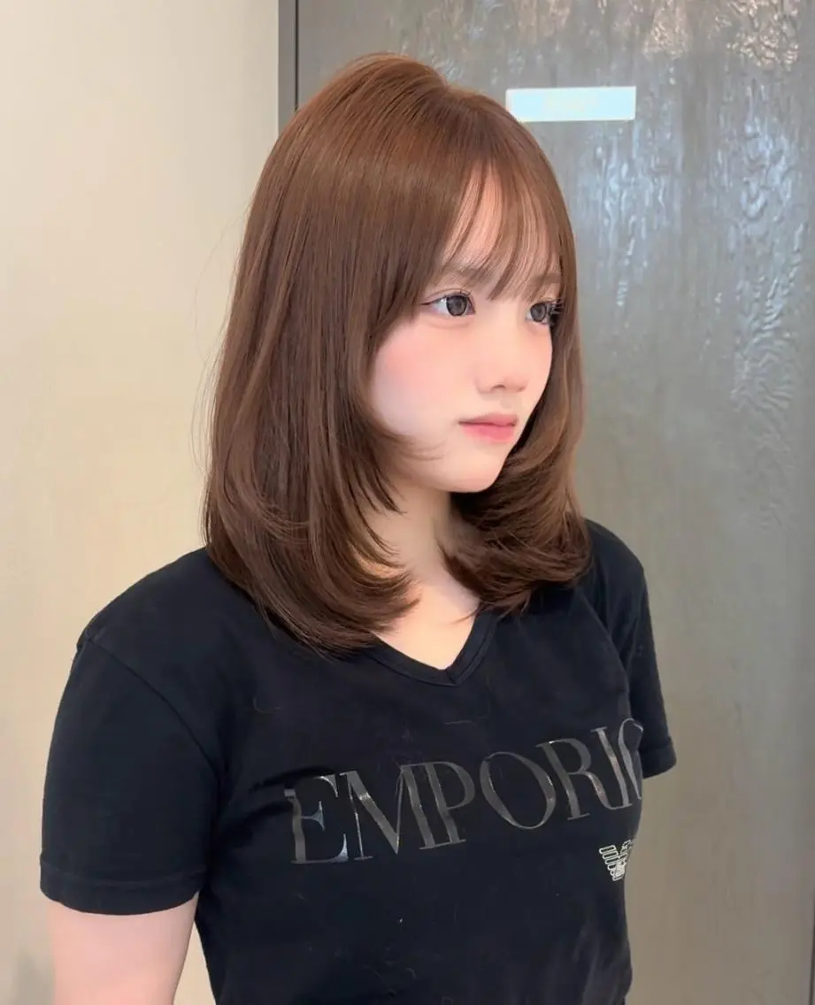 ミディアム ミディアムレイヤー 顔周りカット レイヤーカット FOCUS JAPAN/京都烏丸のヘアスタイル