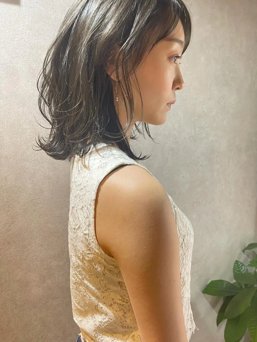 ミディアム カット ヘアカラー トリートメント モテ髪支持率NO.1 KENJIROのヘアスタイル
