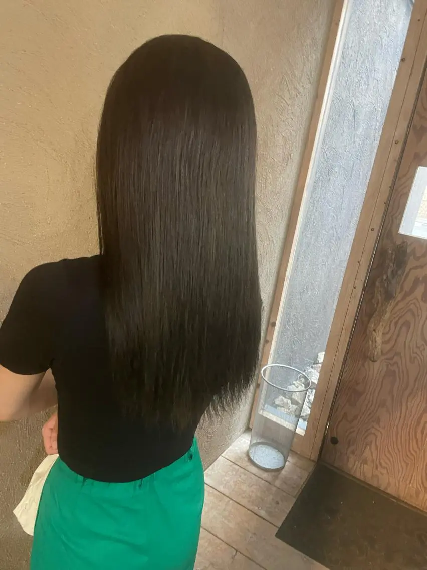 ロング カラー アッシュ 髪質改善 水野のヘアスタイル