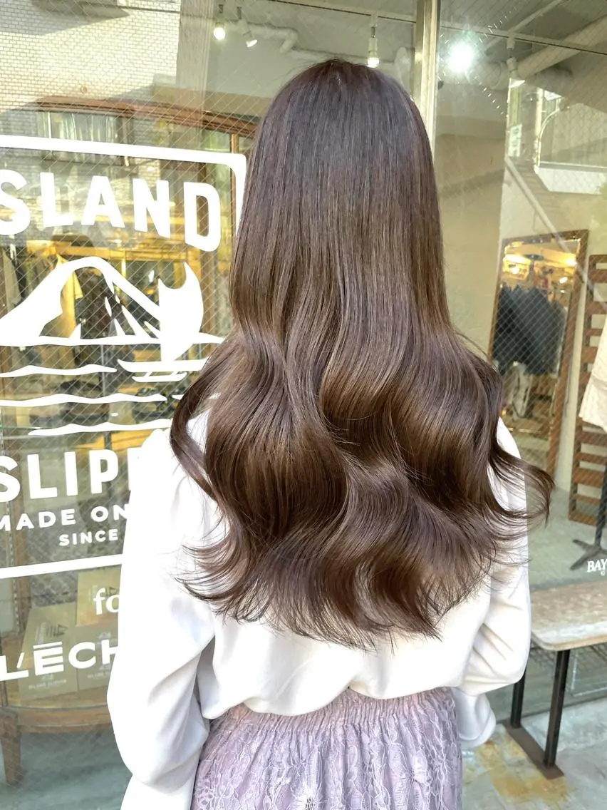 ロング カラー 寺山 佳貴のヘアスタイル