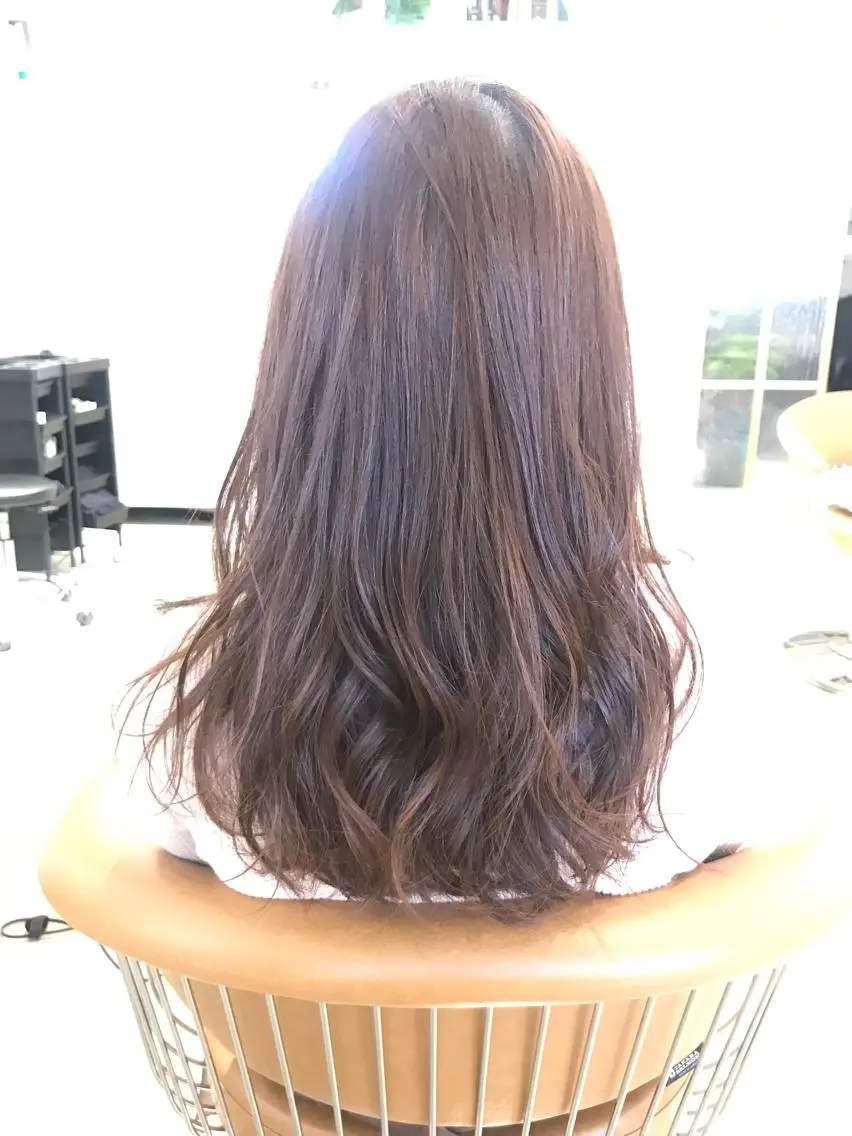 セミロング カラー ヘアアレンジ 縮毛矯正/髪質改善 /表参道/千田大地のヘアスタイル