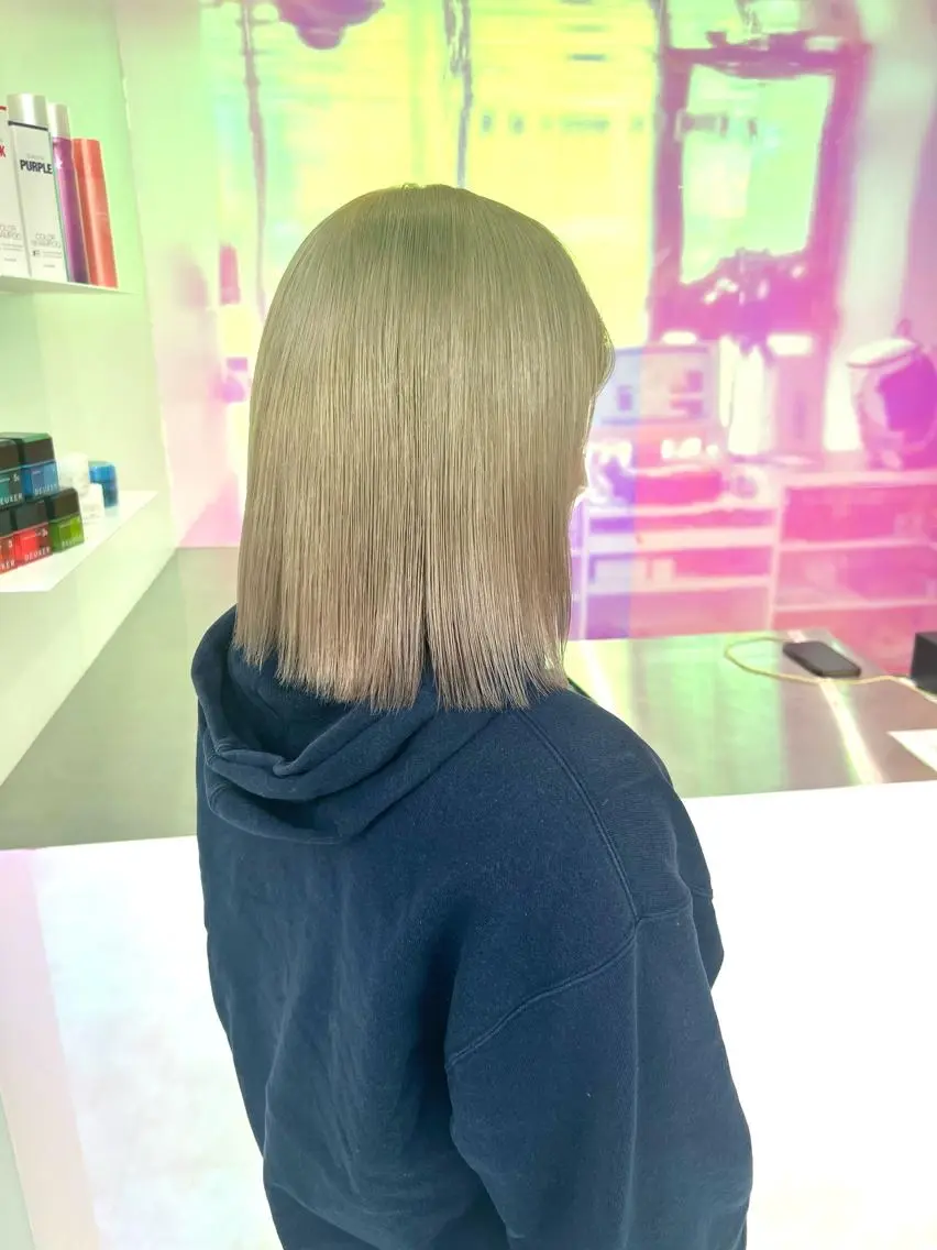 ミディアム カラー パーマ ヘアアレンジ メンズ キッズ ネイル マツエク・マツパ アイブロウ KANAMI 🌏のヘアスタイル