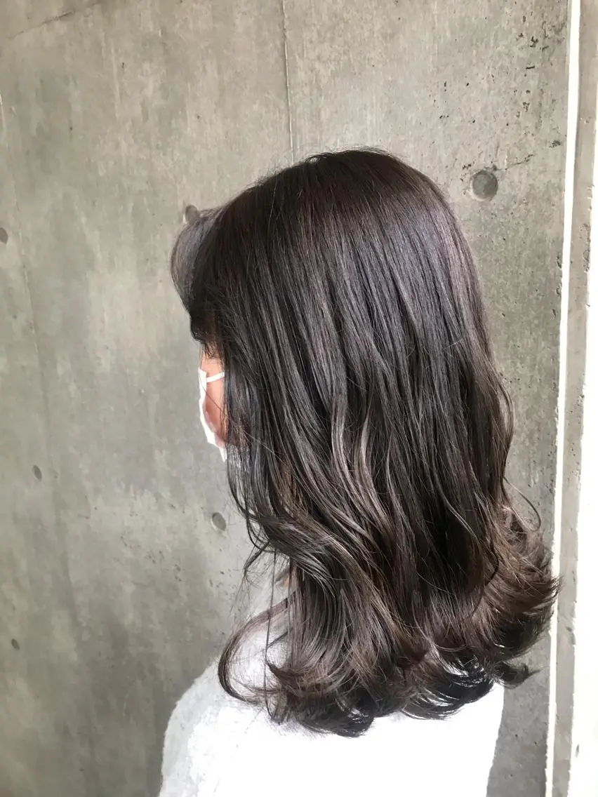 セミロング もりたみかこ 美容師お休み中のヘアスタイル