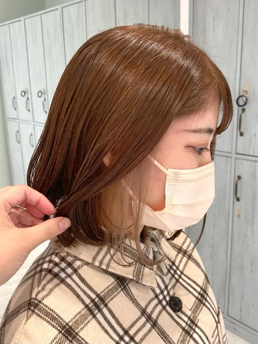 ミディアム カラー ヘアカラー トリートメント 中川 茜里のヘアスタイル