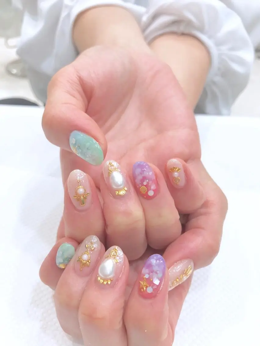 ネイル アートネイル Ash関内ネイリスト 荒木のネイルデザイン