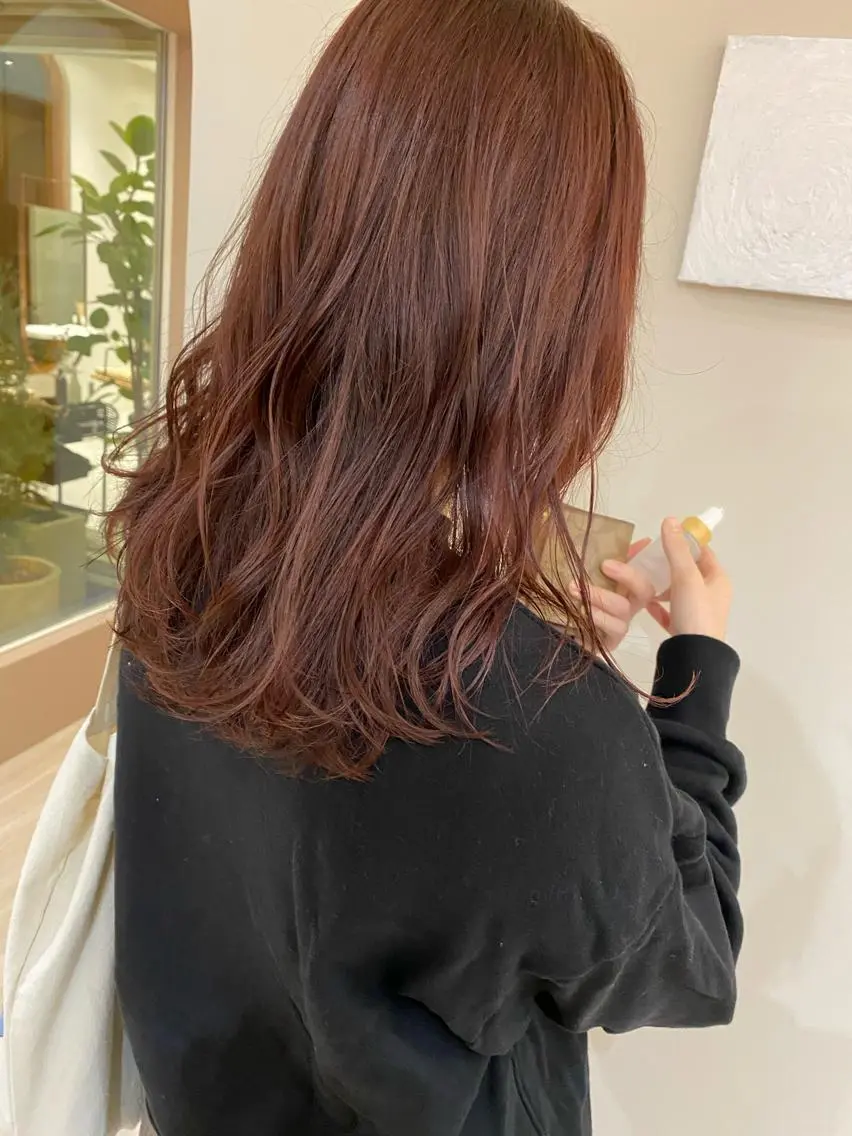 ロング カラー ベージュカラー ピンクカラー カット ヘアカラー トリートメント 【浜松・豊橋】 ニシモトのヘアスタイル