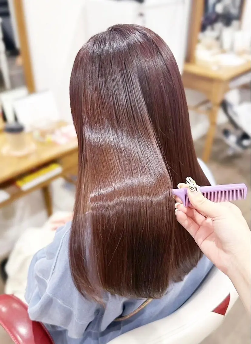 ロング カラー ブリーチ 髪質改善 ロング トリートメント 酸性ストレート カット ヘアカラー 縮毛矯正 💎髪質改善専門 jewel boxのヘアスタイル