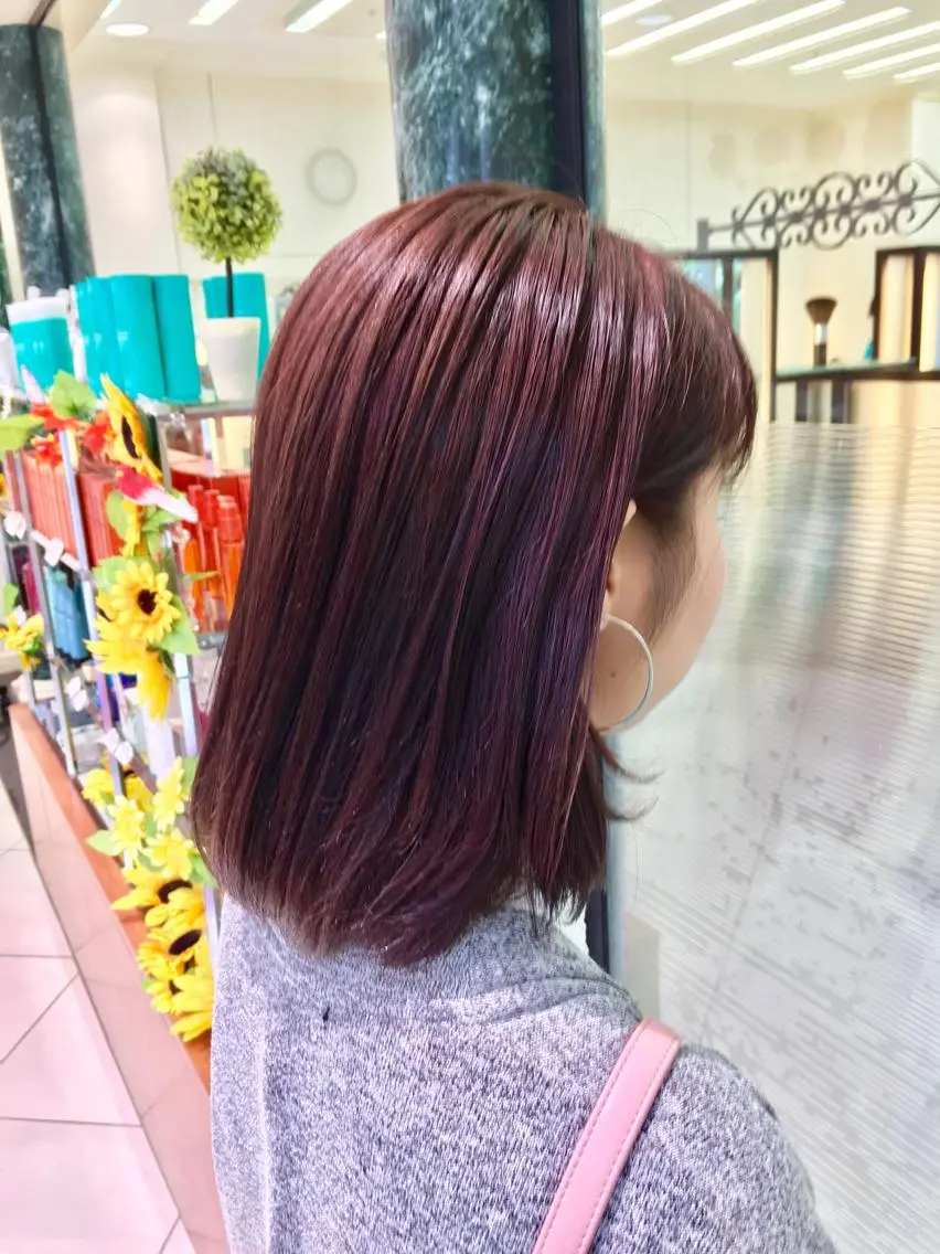 ショート カラー ハイライトカラー ピンクカラー ハイライト カット ヘアカラー ブリーチ/バレイヤ ージュ川端裕司のヘアスタイル