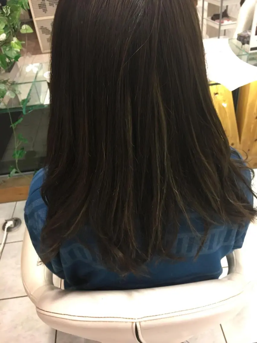 カラー グレージュ ハイライトカラー 落合孝臣/新潟駅南 /髪質改善のヘアスタイル