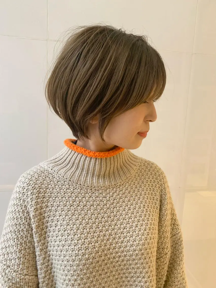 ショート カラー ショートヘア カット ヘアカラー トリートメント 石川直樹 似合わせカット✨のヘアスタイル