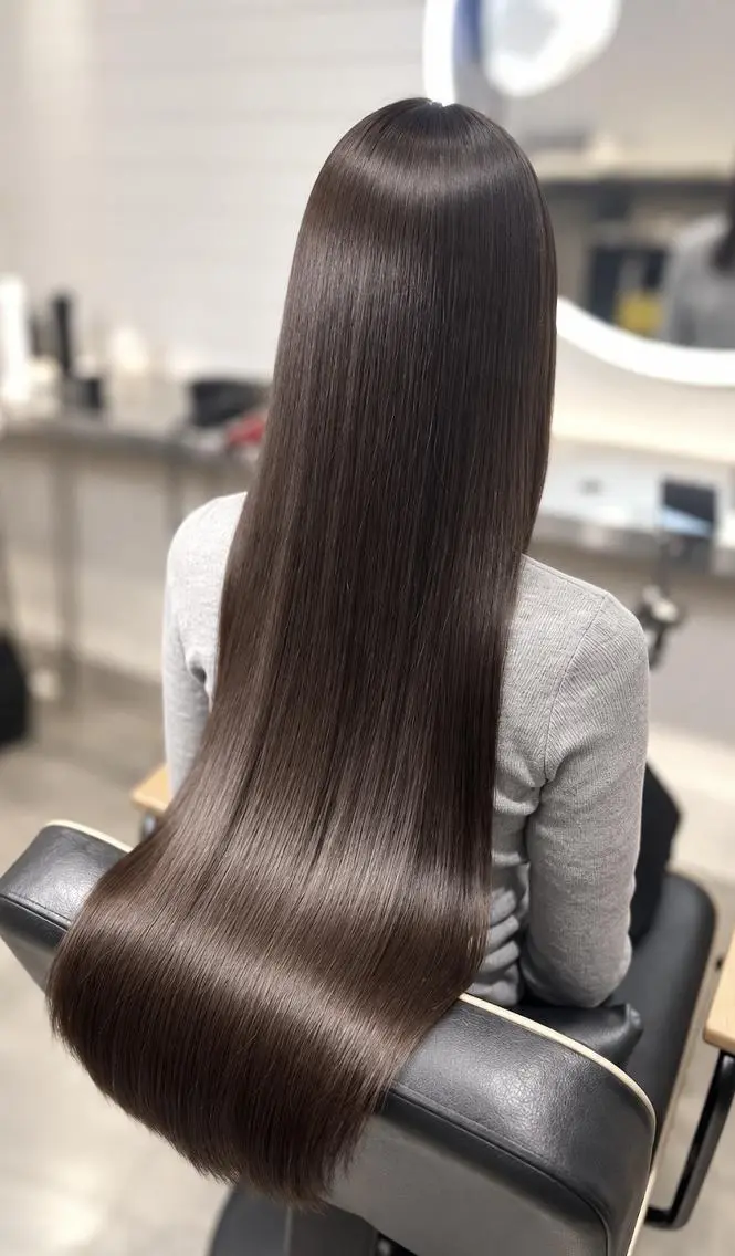 ロング トリートメント ブリーチ、ハイトーン レイヤー【Sana】のヘアスタイル