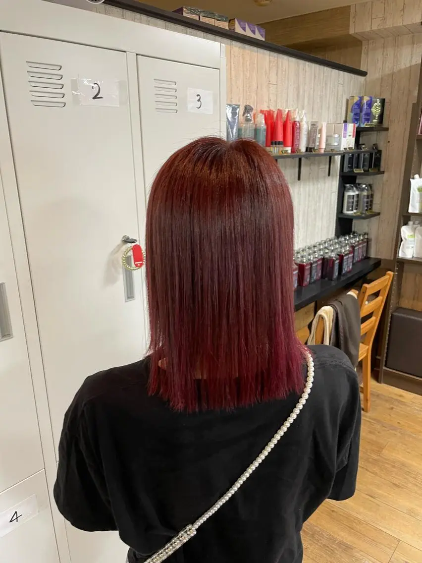 ミディアム ブリーチカラー🎀 エクステmiinaのヘアスタイル