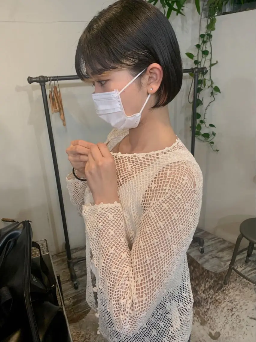 ショート ボブ/顔まわりカット 💫大澤奈緒美のヘアスタイル