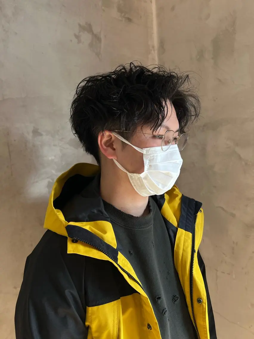 ショート パーマ メンズ メンズパーマ ツイストスパイラルパーマ スパイラルパーマ カット パーマ メンズパーマ /SUNAOのヘアスタイル