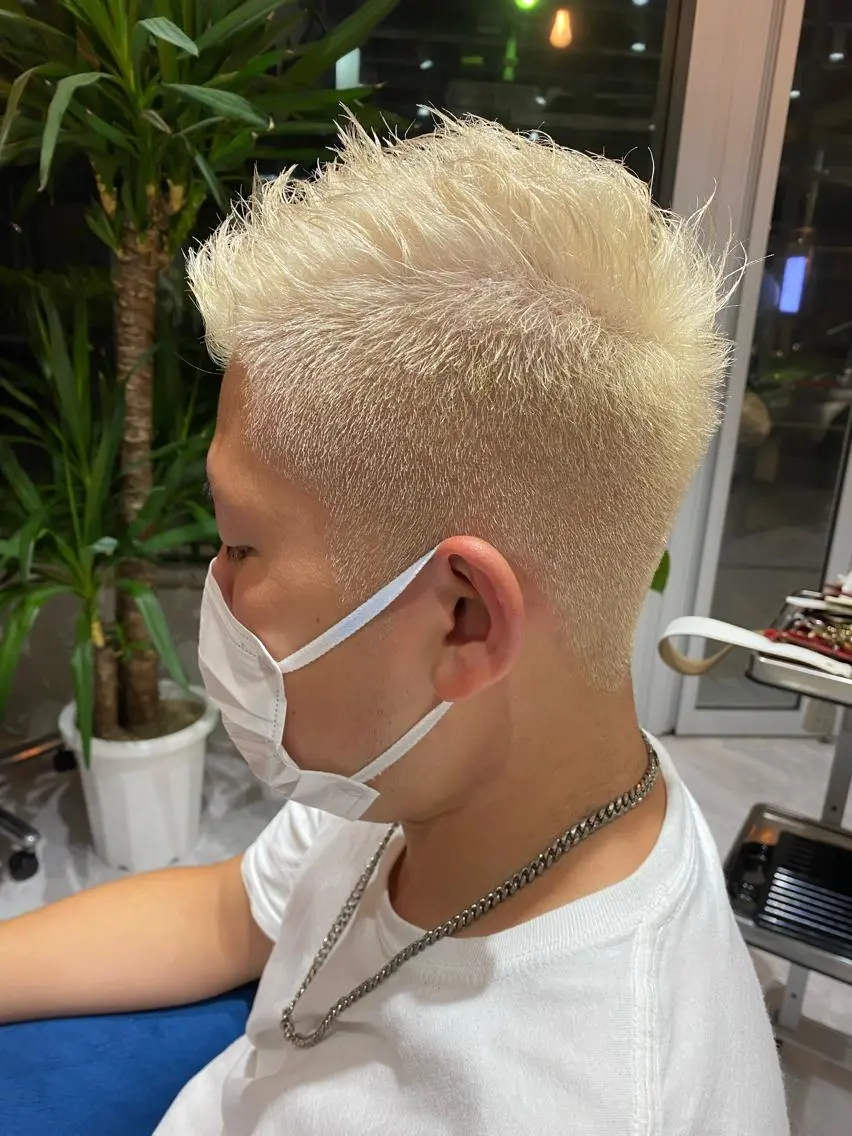 ショート カラー メンズ メンズブリーチ ブリーチ Riganuts王子 Hayato✂︎のヘアスタイル