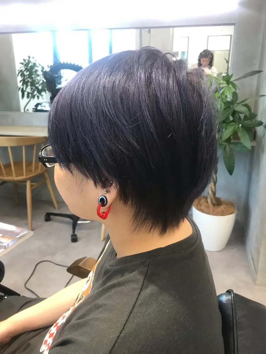 ショート ヘアカラー トリートメント 色気レイヤー& ショートはお任せ🌟のヘアスタイル