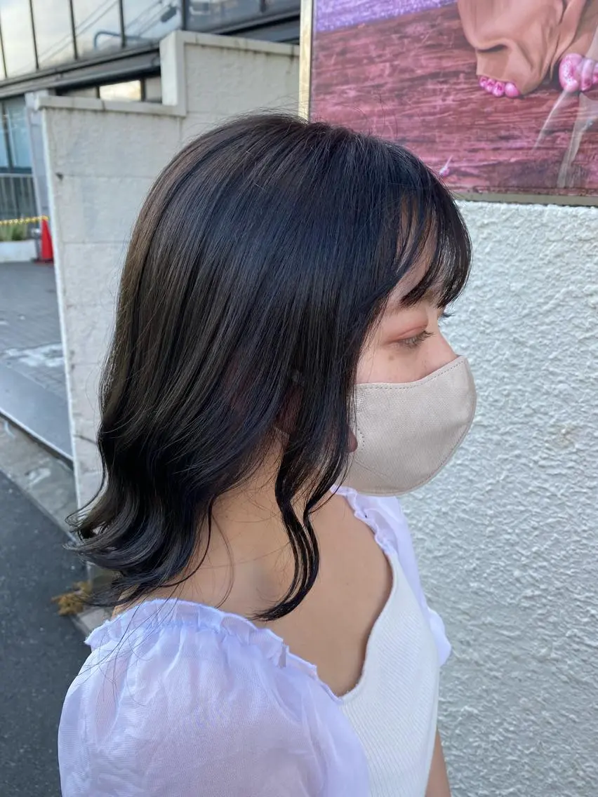 ミディアム カラー ヘアアレンジ niconail 🧣ayu 📍烏山のネイルデザイン