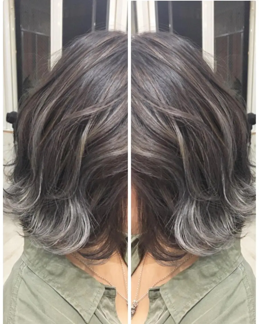 ショート カラー ハイライトカラー ハイライト 鷺谷 玲奈のヘアスタイル