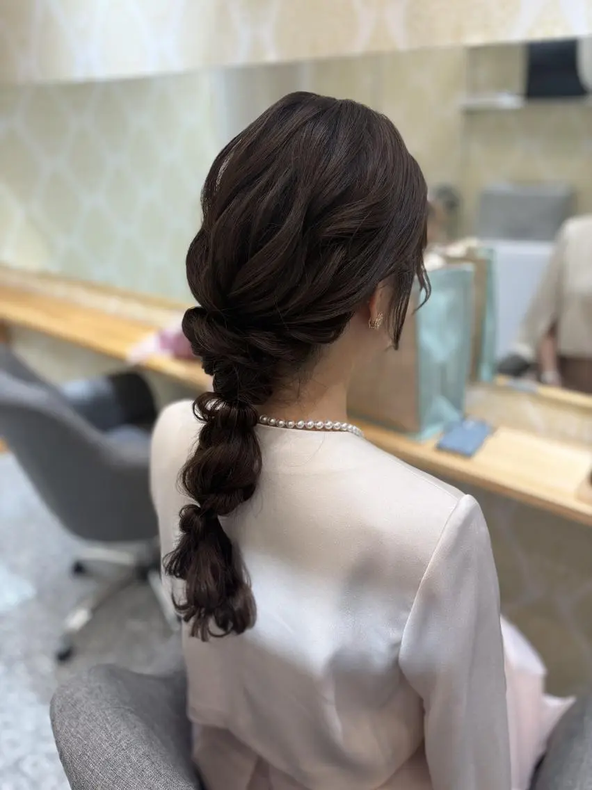 ヘアアレンジ ヘアセット天神駅直結 jrメンバーJUNのヘアスタイル