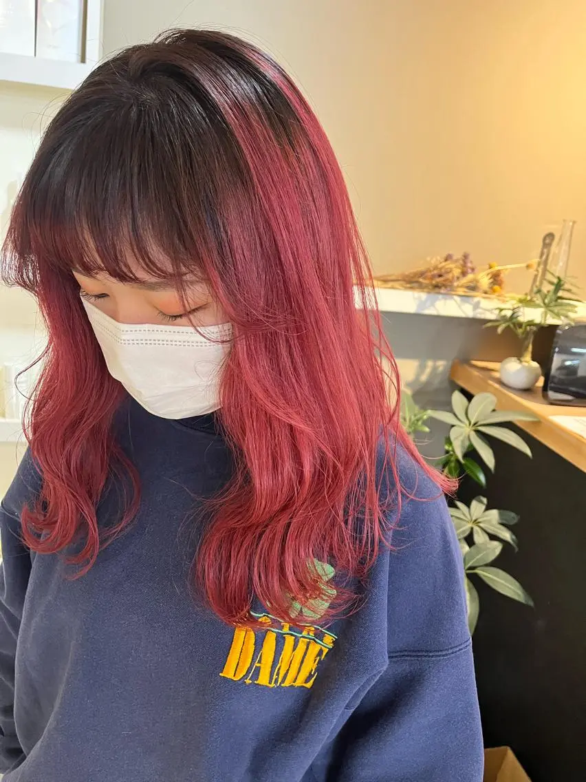 ロング カラー ヘアアレンジ キッズ ネイル マツエク・マツパ アイブロウ ヘアカラー トリートメント 透明感カラー🤎 ゆりのヘアスタイル