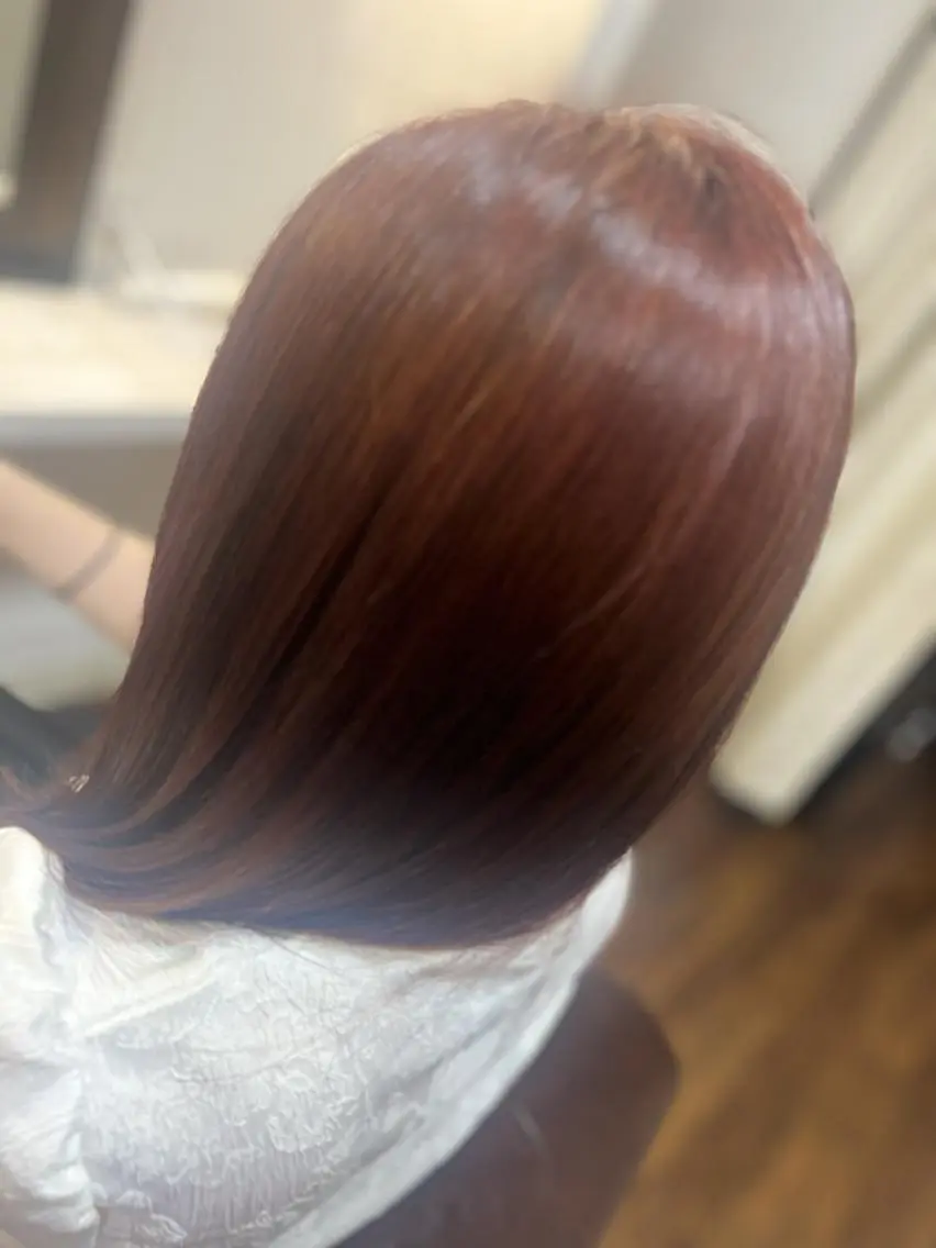 カラー 縮毛矯正 salondeson Meguのヘアスタイル