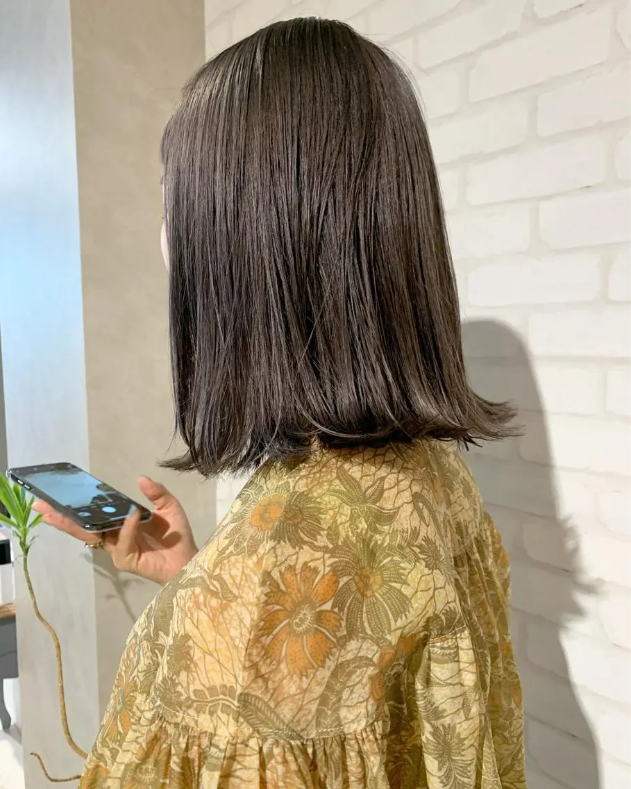 セミロング ボブ 圧倒的デザイン力 店長🎨RENAのヘアスタイル