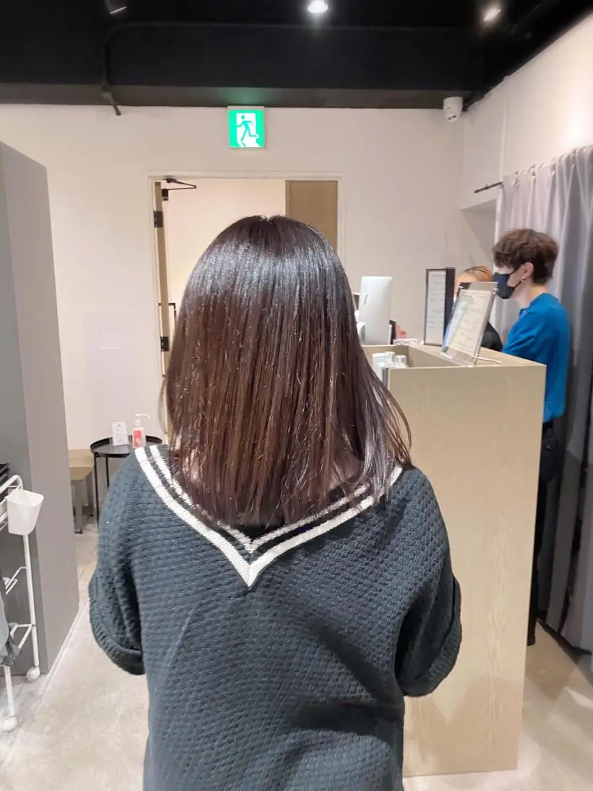 ミディアム カット ヘアカラー トリートメント ✨日本1の艶髪✨ 佐藤 翔太のヘアスタイル