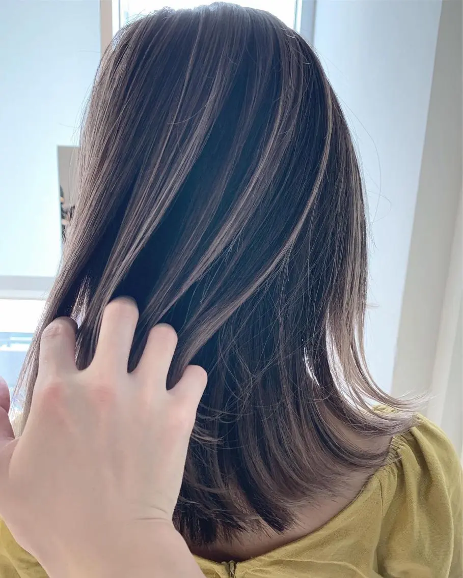 ミディアム カラー パーマ ヘアアレンジ 【公式】amble luxe池袋東口🩷のヘアスタイル