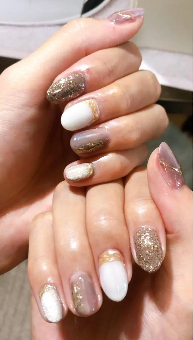 ネイル アートネイル ワンカラーネイル Ｍ☆NAIL asamiのネイルデザイン