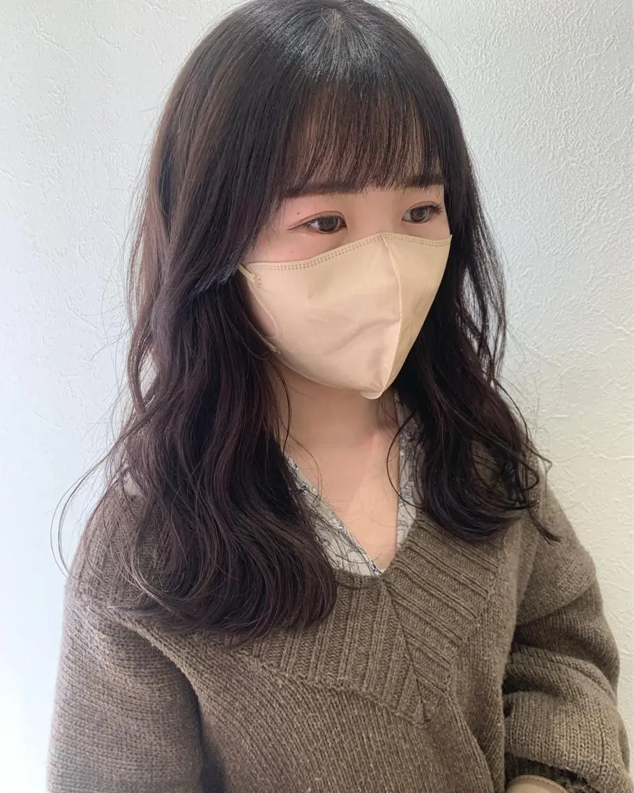 ロング カラー ダークグレー ダークグレージュ グレージュ hubhair レイヤー/透明感のヘアスタイル