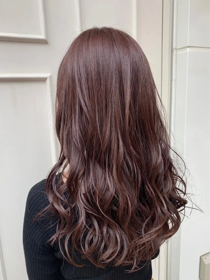 セミロング カラー パープルカラー 🫟Blanco🫟 Color&Careのヘアスタイル
