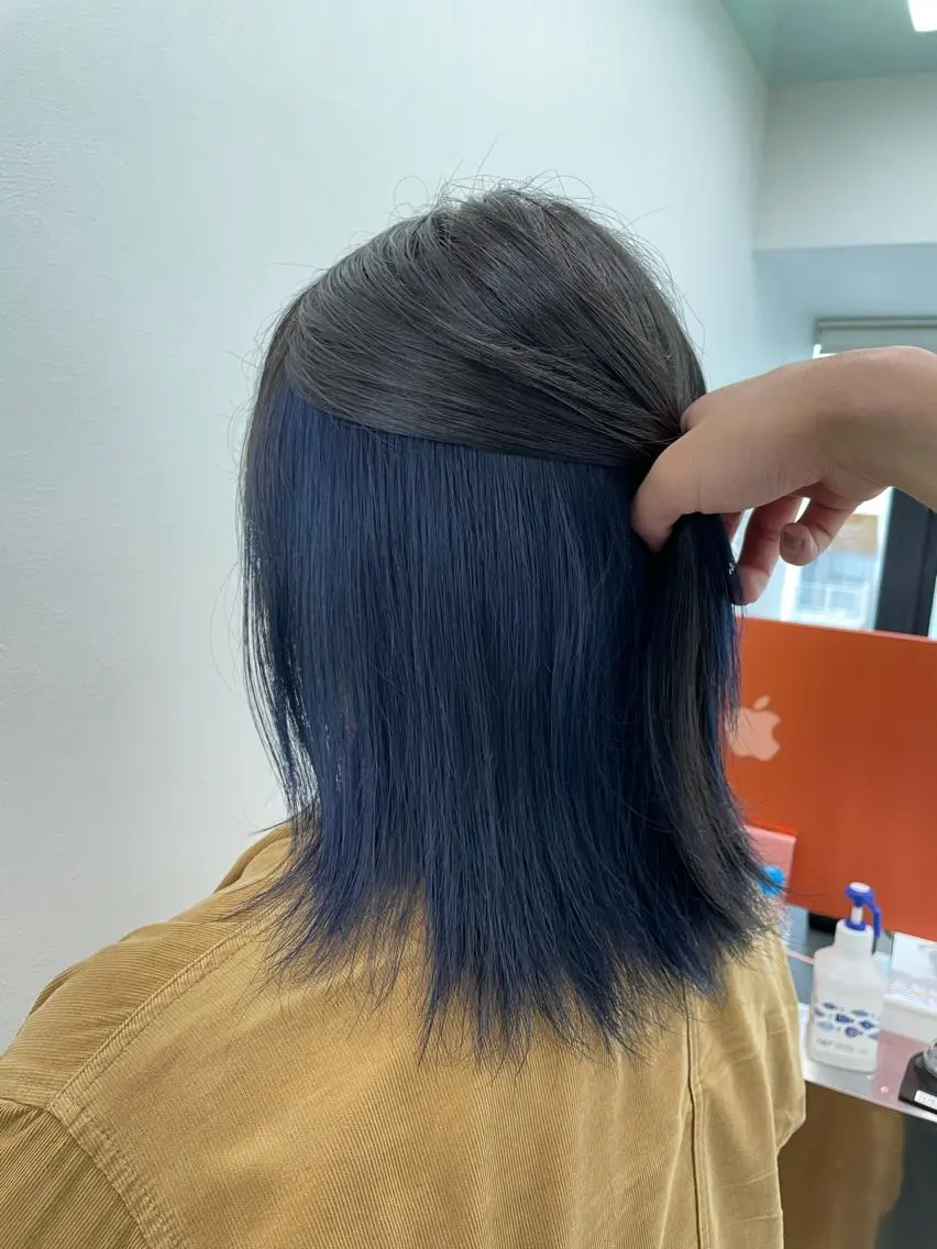 ロング カラー ヘアアレンジ 縮毛矯正/髪質改善/ ブリーチ毛/木元渓太のヘアスタイル