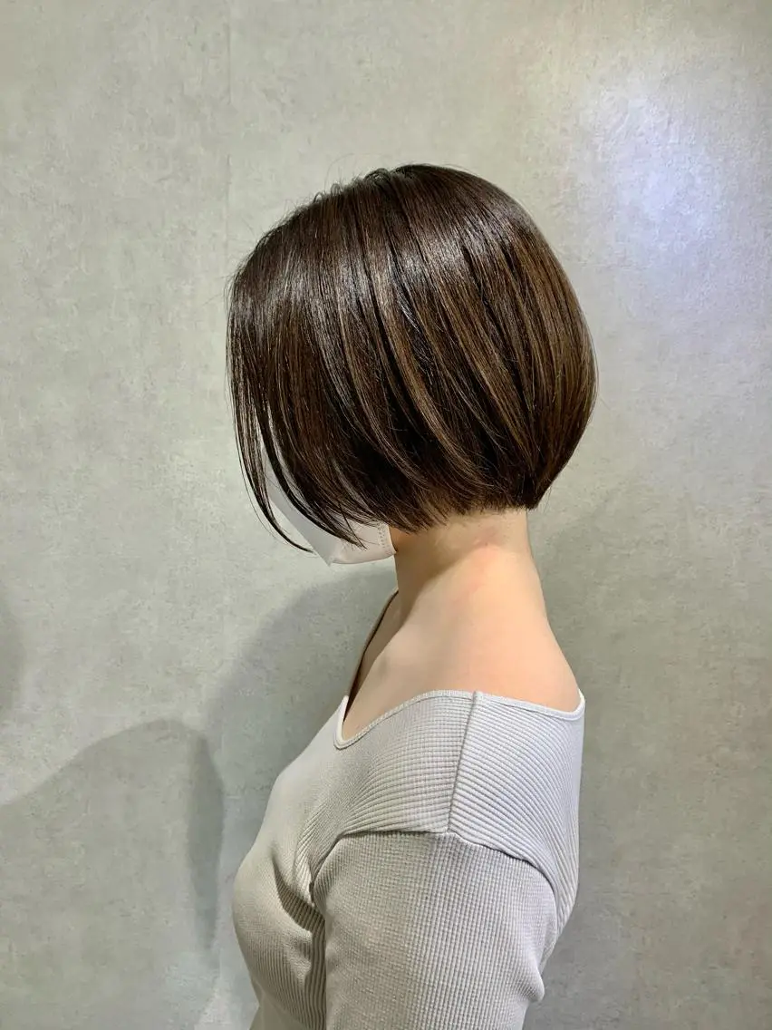 ショート カラー ボブ カット トリートメント 髪質改善＊韓国ヘア＊ レイヤー＊IBUKIのヘアスタイル
