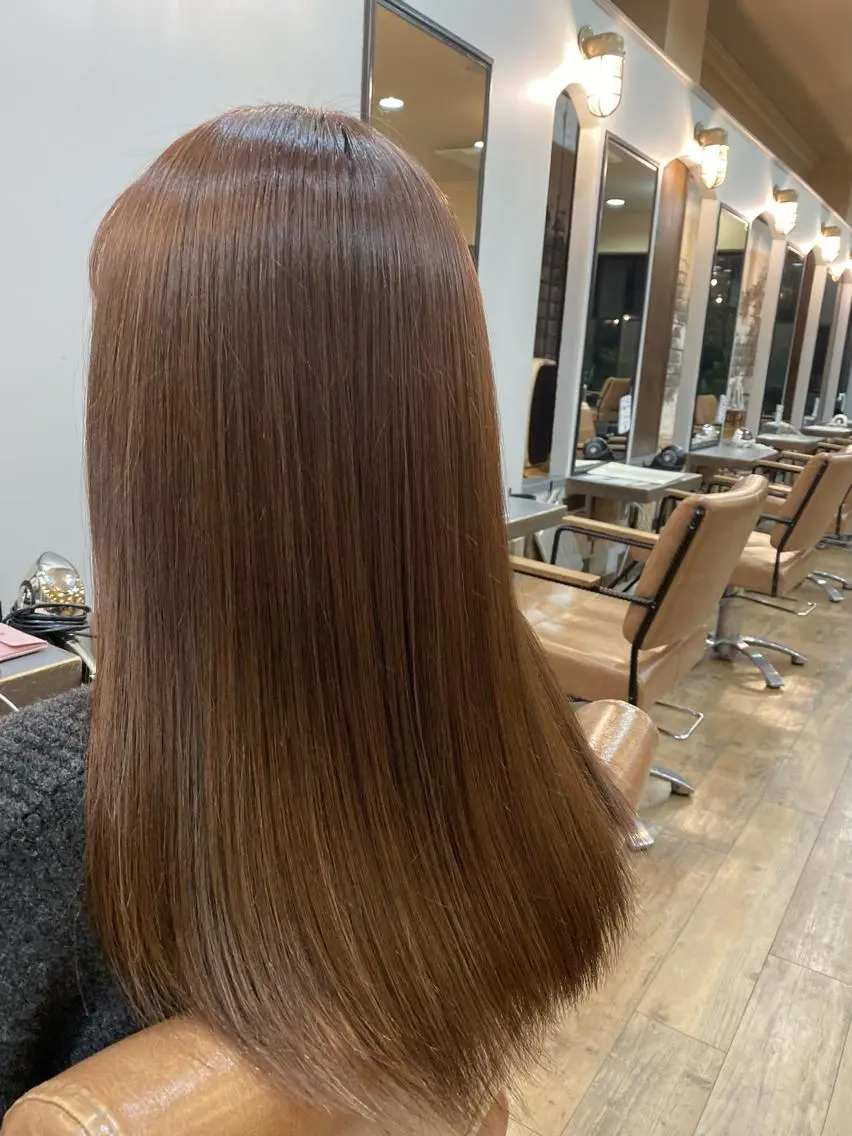 ロング カラー ベージュカラー ハイライトカラー ハイライト ヘアカラー トリートメント 特殊カラー特化 ✂️SHIAN フジのヘアスタイル