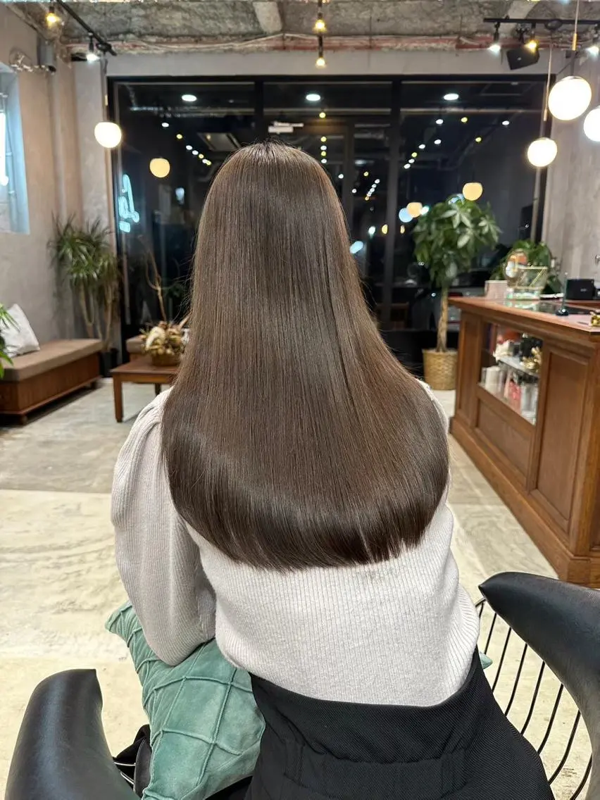 ロング 髪質改善 トリートメント カット ヘアカラー 🩵縮毛矯正・ボブ 岩原朋也🩵のヘアスタイル