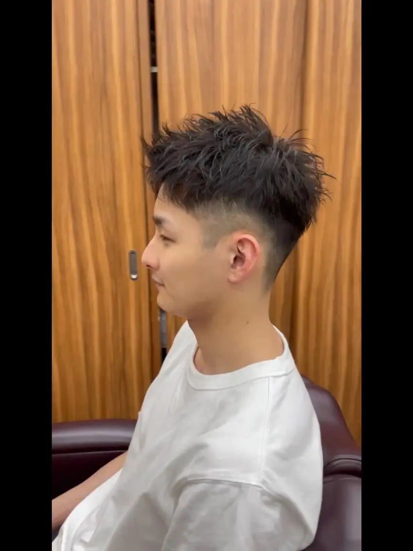 ショート メンズ メンズパーマ 赤司 泰樹のヘアスタイル