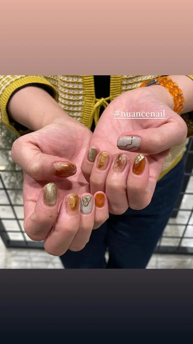 ネイル ニュアンスネイル ハンドネイル 淡色ネイル 🎀moeのネイルデザイン