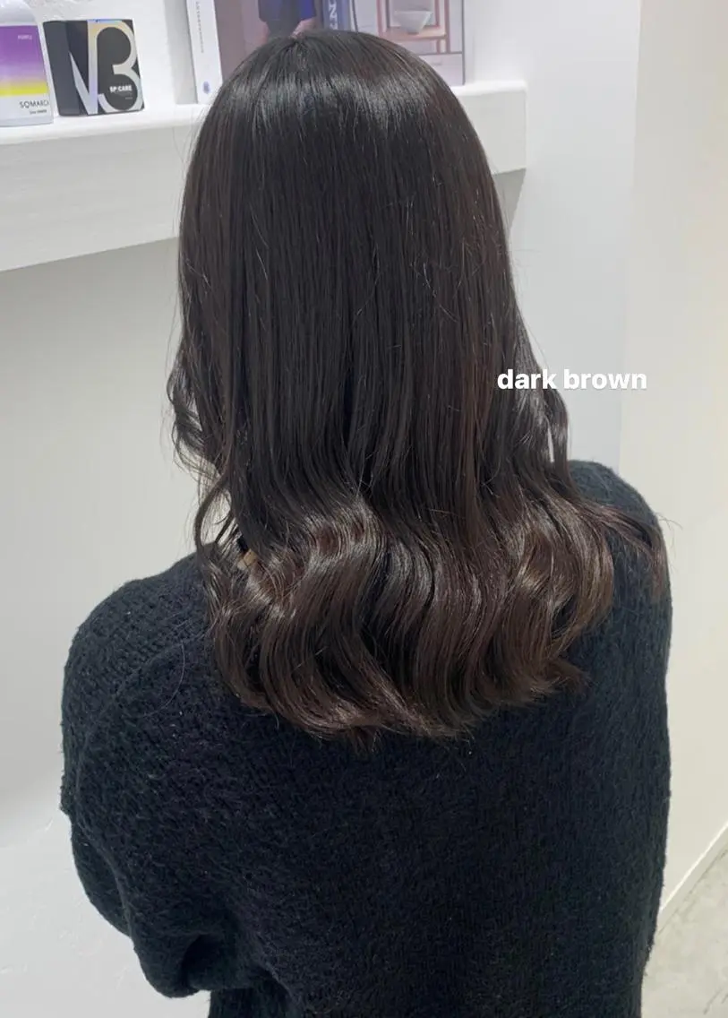 セミロング カラー カット ヘアカラー トリートメント ブリーチなしWカラー ／レイヤー🎀マリノのヘアスタイル