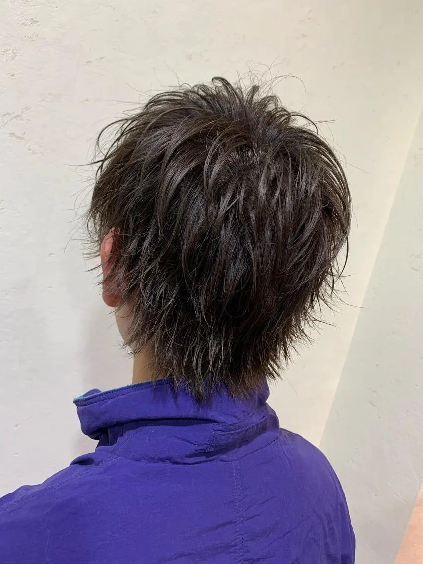 ショート カラー メンズ カット ヘアカラー トリートメント 天野 開のヘアスタイル