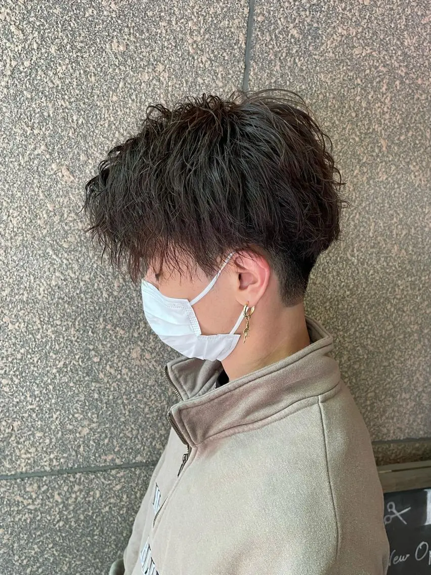 パーマ メンズ 渋谷/フェード/ 國分 翔のヘアスタイル