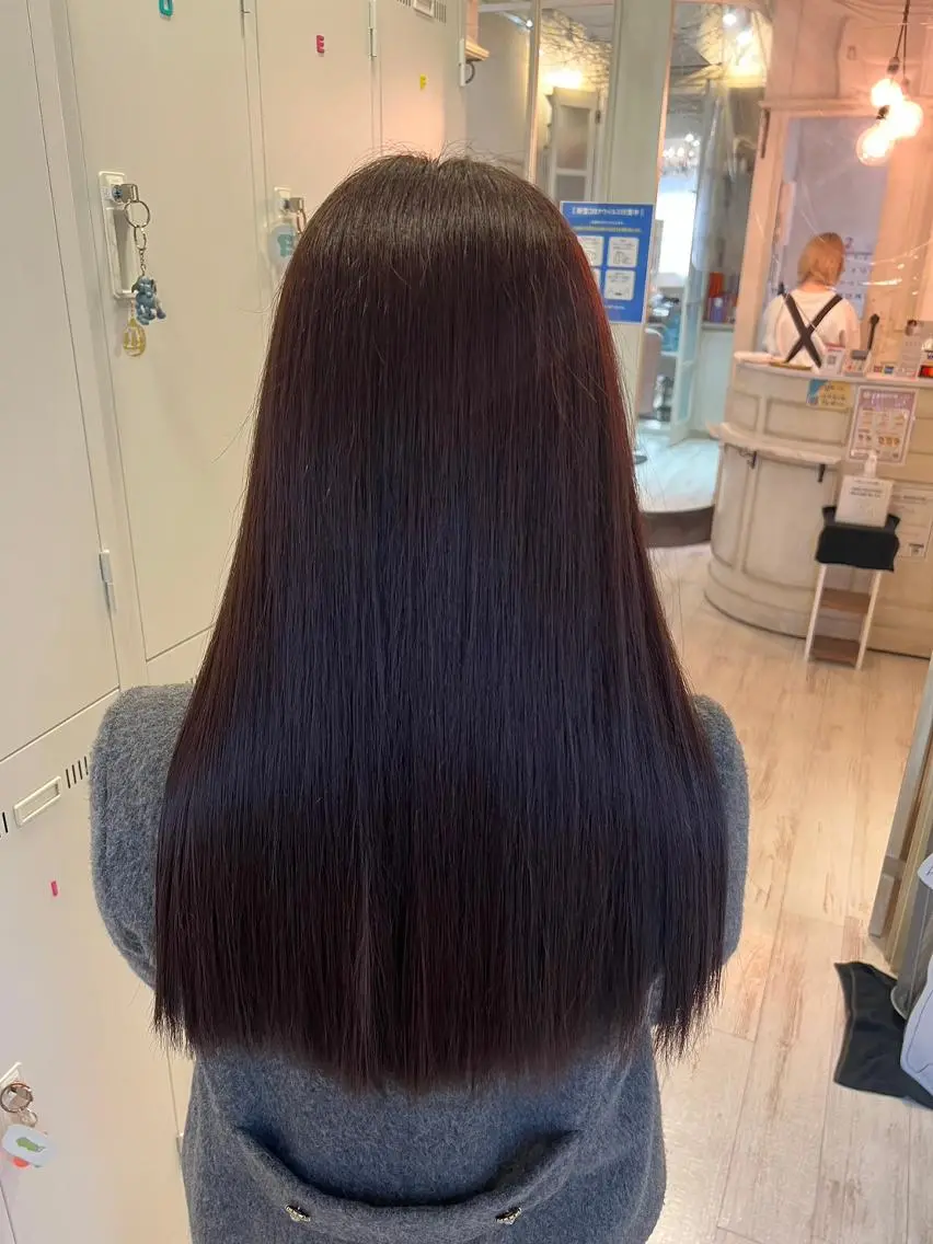 ロング ヘアアレンジ カラー アディクシーカラー アッシュ バレイヤージュ ベージュカラー ブリーチ N° uairo 川崎店【ユアイロ】のヘアスタイル