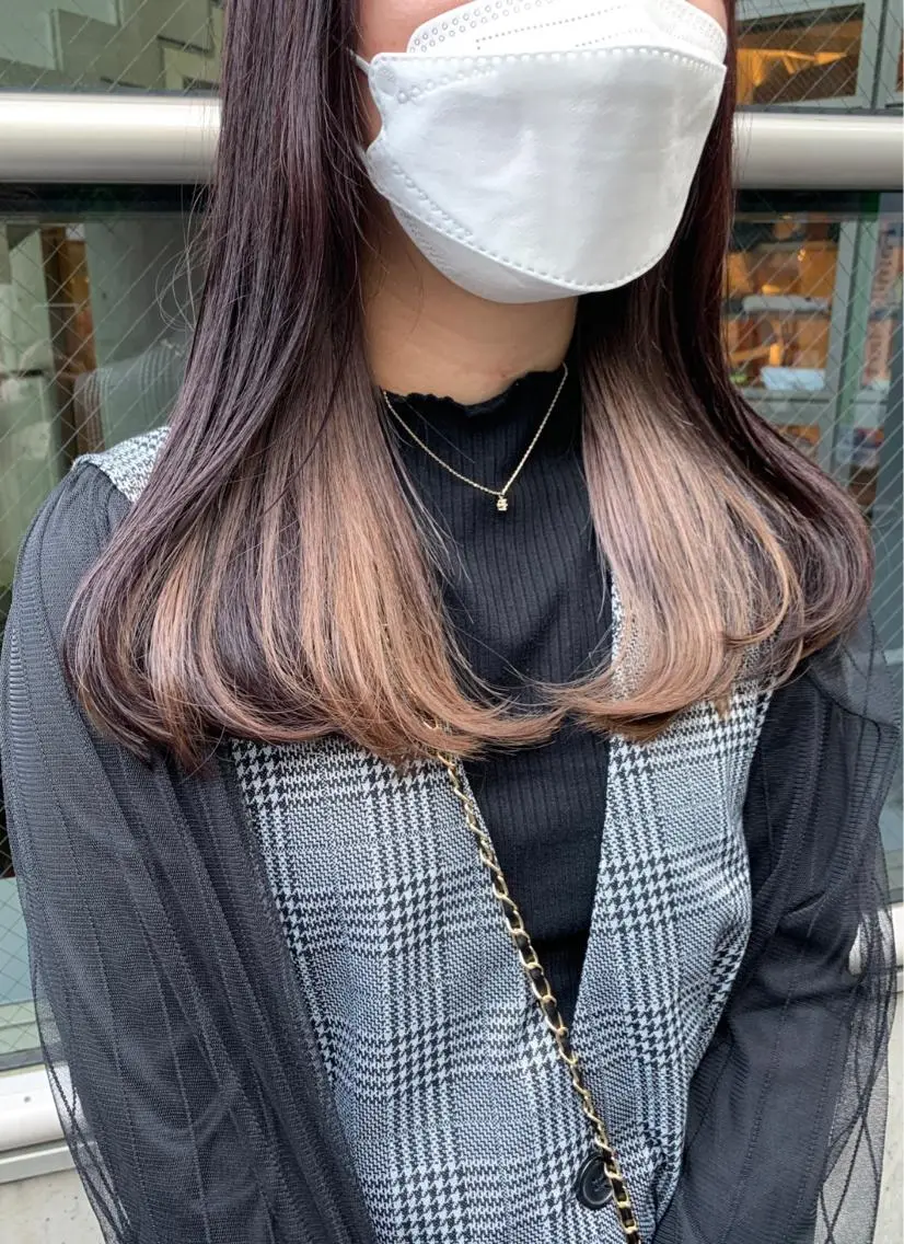 セミロング カラー ベージュカラー 似合わせパーマ/ kazuのヘアスタイル