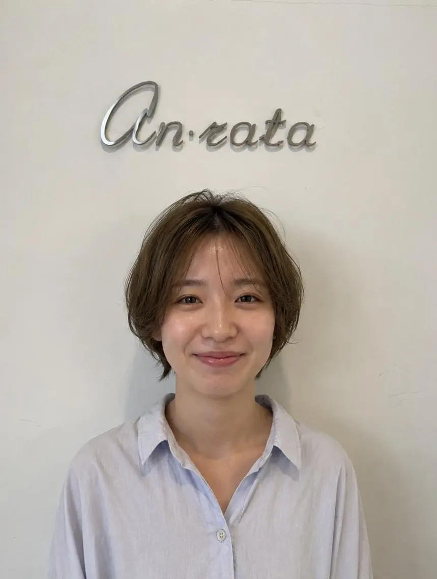ショート カット ヘアカラー トリートメント an・rata/ プチプラ/和歌山市駅のヘアスタイル