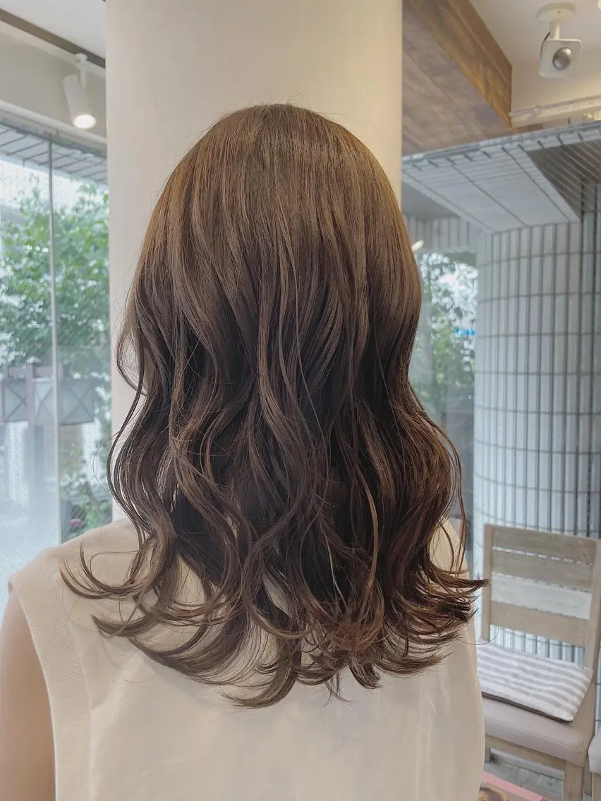 セミロング カラー 桜木町/西山竜一 /大人可愛い×美髪のヘアスタイル