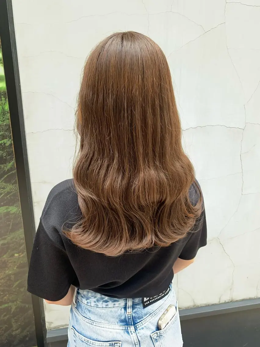 セミロング カラー ヘアアレンジ カット ヘアカラー トリートメント yuka .のヘアスタイル